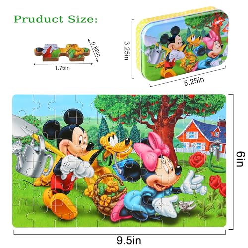 LELEMON Puzzles for Kids Ages 4-6, 60 Piece Puzzles for Kids Ages 3-5 in a Metal Box, Educational Jigsaw Puzzles Childrens Puzzle Games Puzzle Toys for Girls and Boys - Image 4