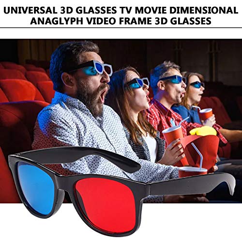 Lobonbo Universal 3D Glasses Tv Movie Dimensional Anaglyph Video Frame 3D Glasses Dvd Game Glass Red And Blue Color #TOP2