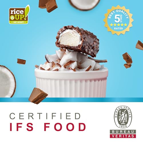 RiceUP! Barres protéinées Eat Smart au collagène - Saveur caramel et caramel, 12 x 42 g | 6000 mg de peptides de collagène (type I+III), 30% de protéines, sans sucre (12 x 42g, Noix de coco) – Image 4