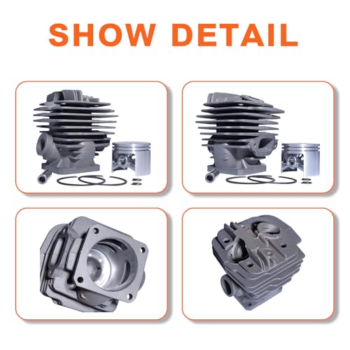 Mtanlo 48mm Cylinder Piston Gaskets Kit for Stihl MS360 036 PRO 034 AV Super MS340 Chainsaw Intake Manifold Crank Bearings Oil Seal Decompression Valve Needle Bearing by Mtanlo - Image 6