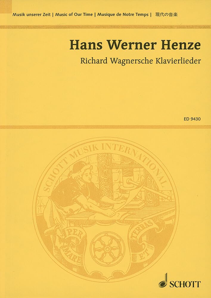 Les lieder avec piano de Richard Wagner: for two vocalists (mezzo soprano and baritone), mixed chorus and orchestra. 2 soloists, mixed choir and orchestra. Partition d'étude.