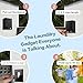 SzGnays Invisible Retractable Clothes Line Indoor Non-Punch Retractable Wire Rope Portable Retractable Laundry Line Heavy Duty Clothes Dryer 165 inch Long Non Slip Clothesline
