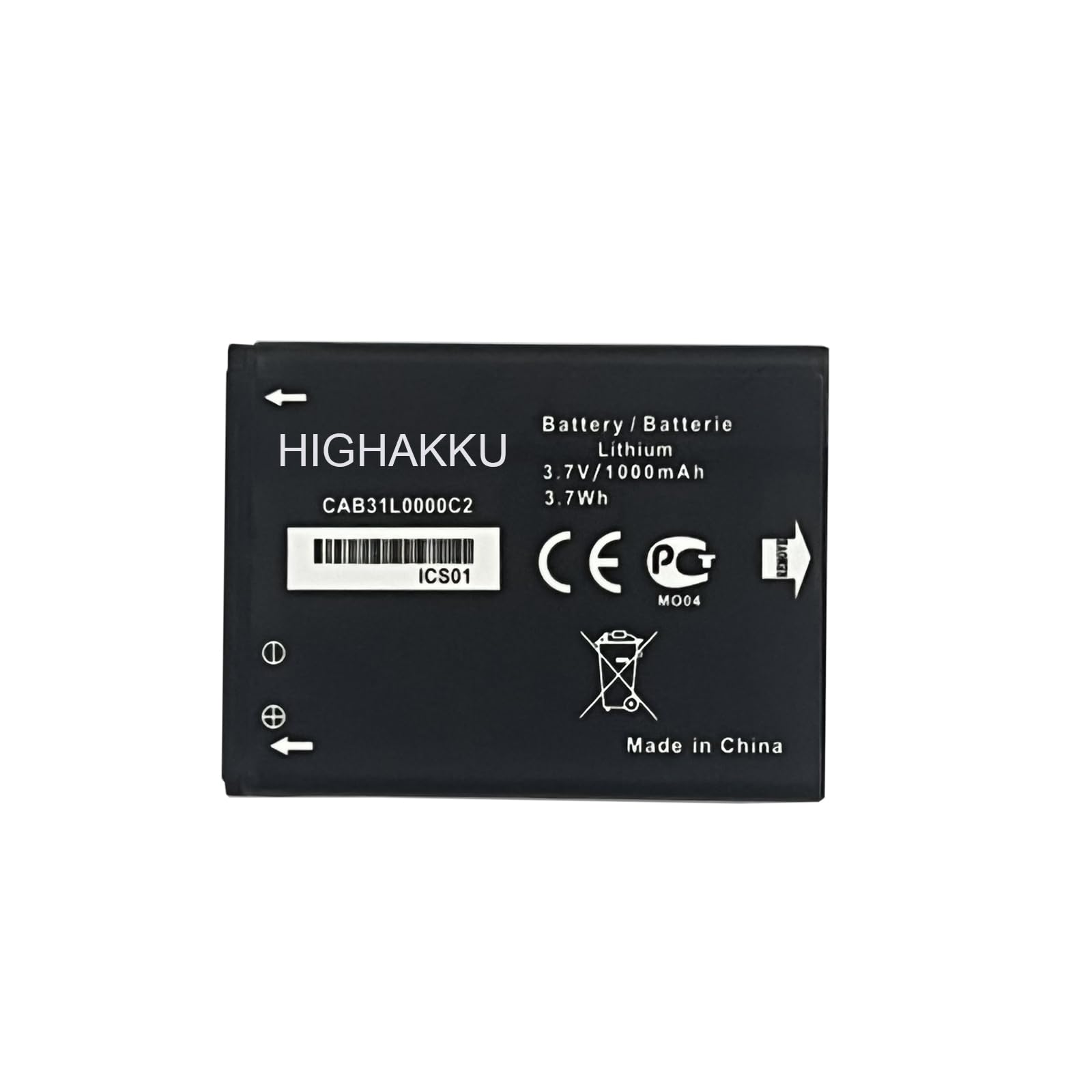 Batterie Replacement CAB31L0000C1 Pour Alcatel One Touch 890, 890D, 891, 979, OT813, OT2001 - 1000 MAh - Installation Par Technicien Recommandée
