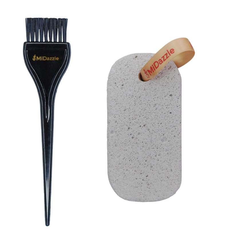 Image of Midazzle Hair Dye Brush With Pumice Stone (Square) - Set Of 2