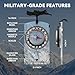 Magnetic Compass for Kids – Orienteering & Wilderness Survival Navigation Gear, Pocket Hiking Compass for Camping, Backpacking, Hunting, Outdoor Adventure