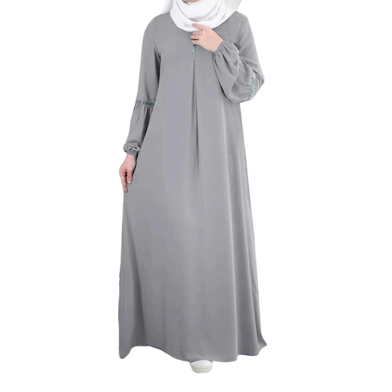 Robe de prière longue opaque résolvant le problème de transparence - 7