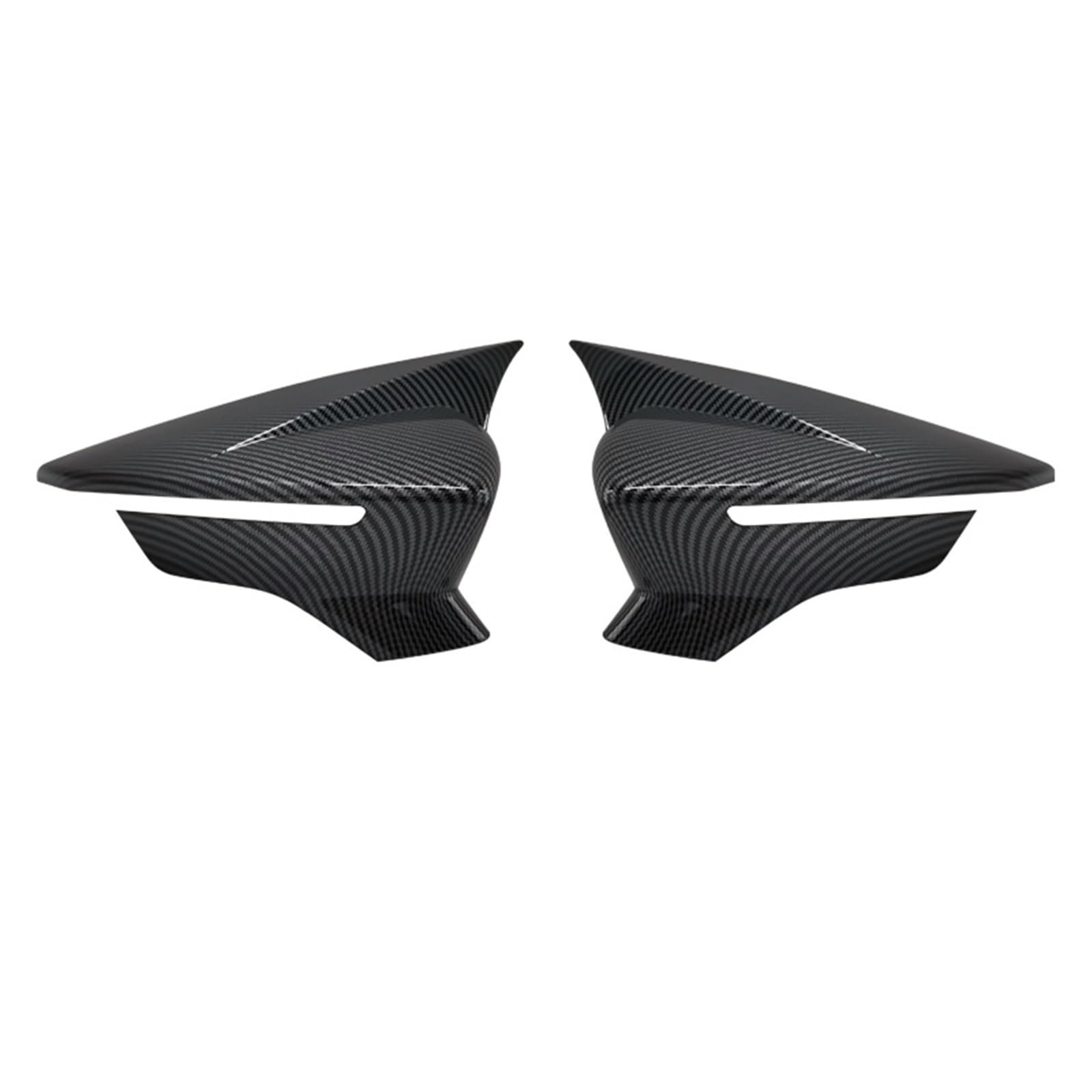 Carcasa Espejo 2 Piezas Para SEAT Para León Para MK3 5F ST Para FR Para Cupra Para Ibiza Para Mk5 2017-2020 Tapa Espejo Retrovisor Teral Coche Tapa Espejo Retrovisor(Fibra de carbon)