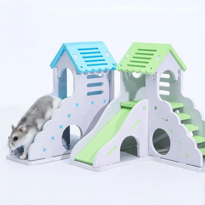 Hamsterspielzeug, 1 Stück, zusammengebautes Hamster-Rutschspielzeug, Meerschweinchen, Golden Bear, atmungsaktiv, Chinchillas, Hamsterzubehör, C,Hamsterspielzeug(D)