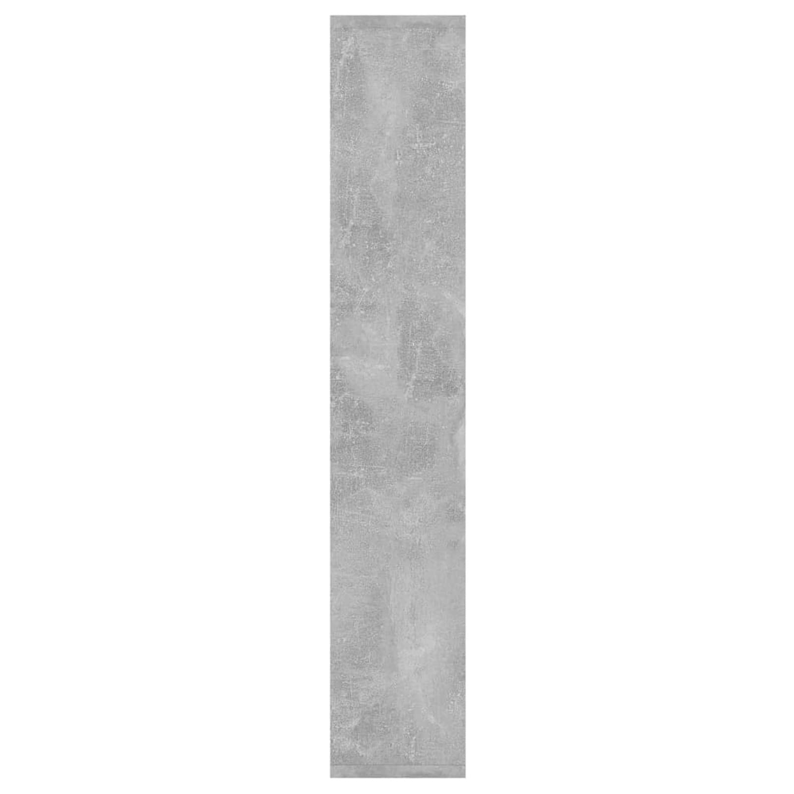Gecheer Mensola sospesa, scaffale a muro, 36 x 16 x 90 cm, legno multistrato, grigio cemento, for ufficio, bagno, camera da letto, soggiorno, cucina