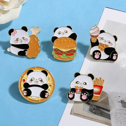 Image of 8Pcs Kawaii Frog Enamel Pin Set Cute Cartoon Frog Brooches, Lapel Pins for Backpacks, Jackets, Hats, Perfect Gifts for Women, Teens