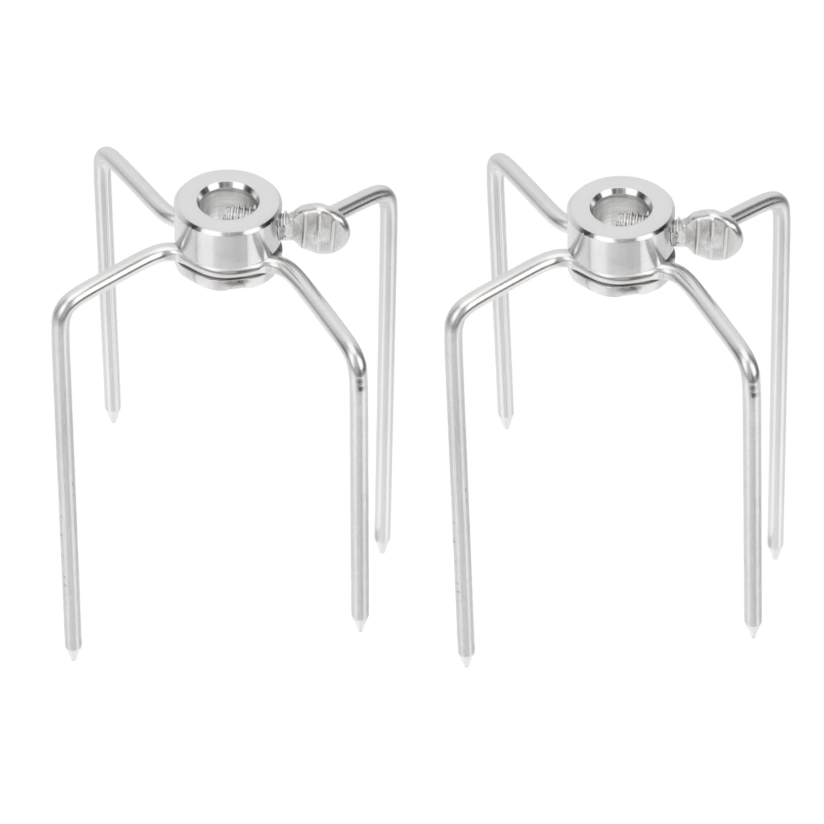 Totority 2pcs Stainless Steel Roast Chicken Forks Durable Meat Grilling Tool for Bbq Rotisserie for Outdoor Cooking and Poultry Lifting