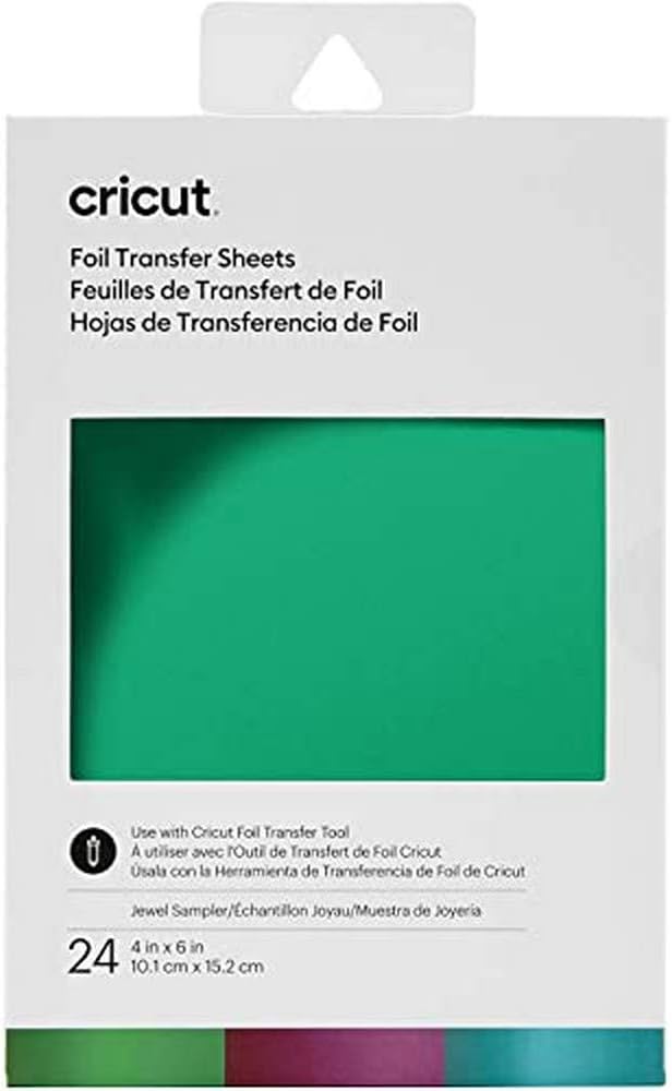 Transfer Foil Sheets Sampler 10X15Cm 24 Sheets (Jewel)