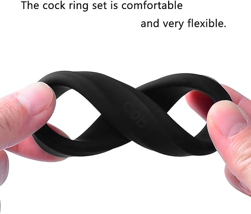 Miniatura 7 de Shanhai 6 unidades silicona Cock Ring Set, erección Enhancing Pene