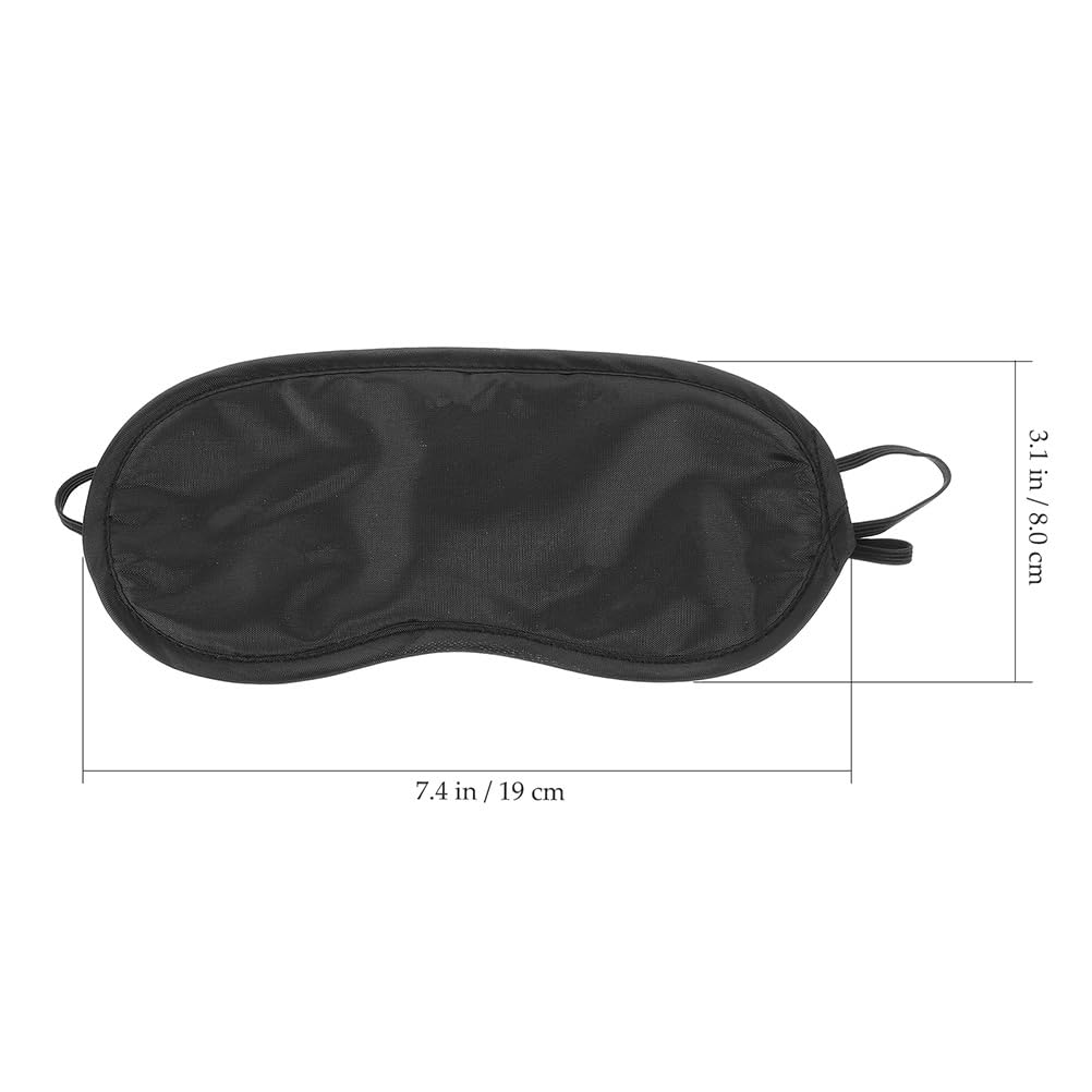 100 piezas máscara de ojos anti-luz máscara de ojos para dormir sombra de ojos dormida máscaras de seda para dormir gafas 3d poliéster