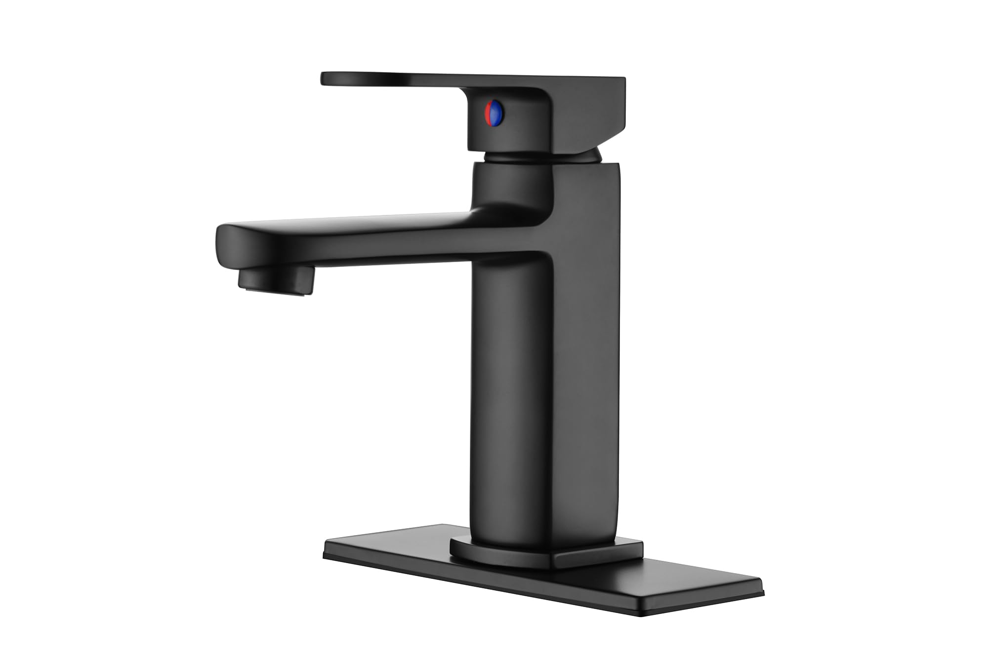 Single Handle Bathroom Sink Faucet 1 Hole or 3 Hole Lavatory Vanity Bathroom Faucet with Deck Plate Pop
