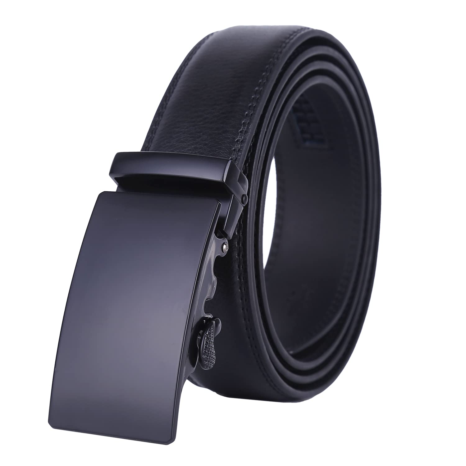 Real Leather Ratchet Dress Belt 