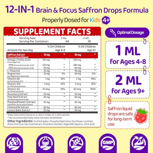 Natisland Liposomal Saffron Drops For Kids