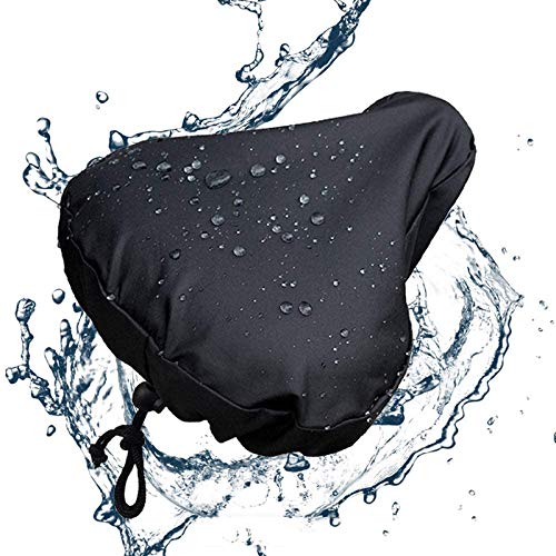 Haixifry 自転車防水サドルカバー 2枚セット 防水/防塵/防汚カバー 着脱簡単 取り付けが簡単 広いシート対応でき 易収納 耐熱 軽量 日焼け防止 UVカット レインカバー付き