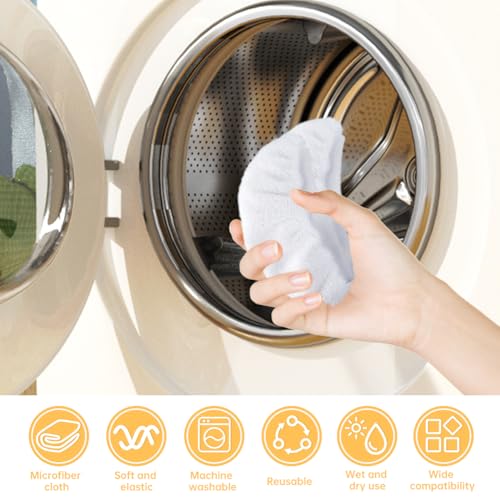 Microfiber Cloths for Handheld Steam Cleaners - 4-Pack Replacement Pads Compatible with Various Steamers