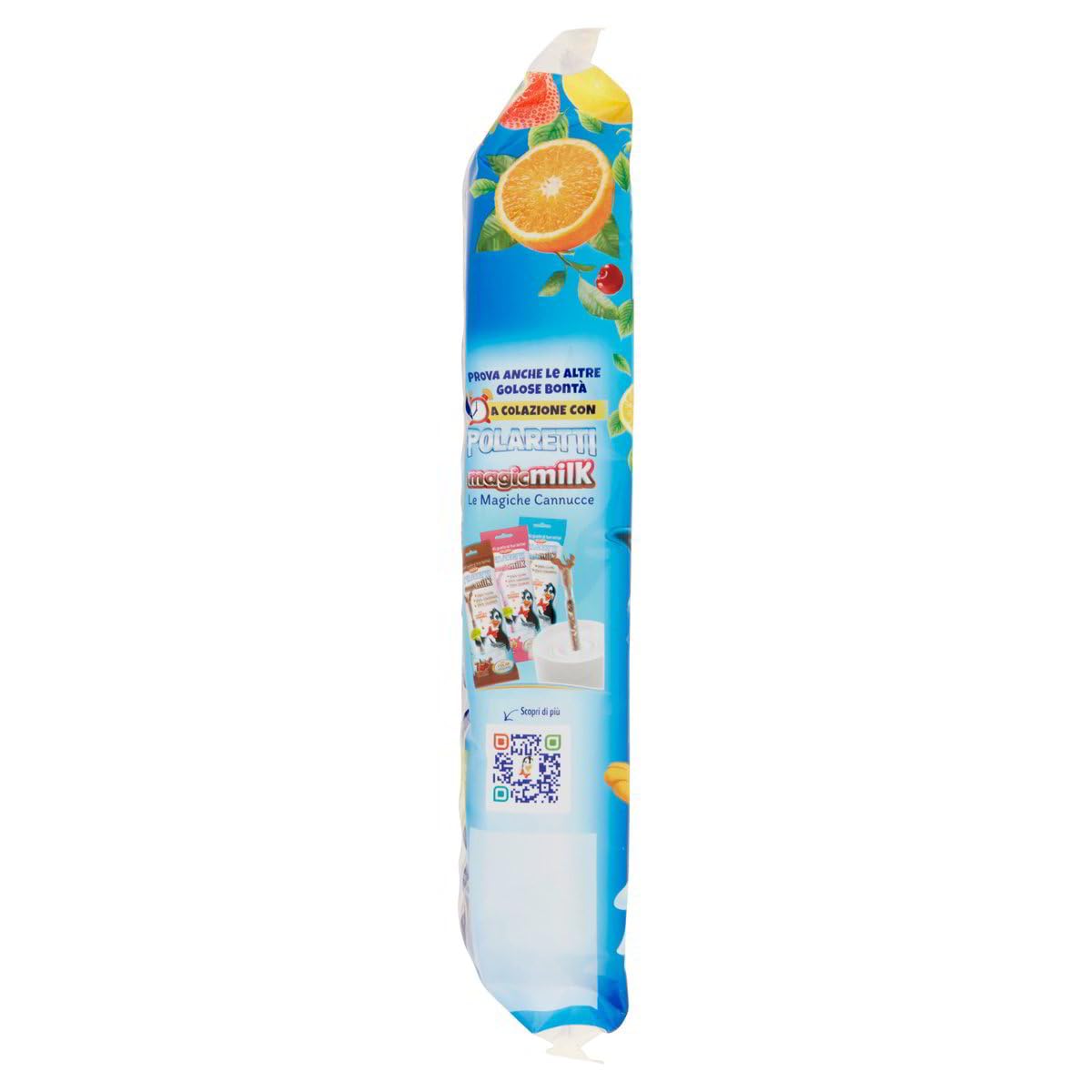 Dolfin Polaretti Fruit Confezione con 10 Ghiaccioli al gusto di Frutta (Arancia, Fragola, Amarena, Limone) 400ml (2024) [CAIYA® BOX da 8 Confezioni]