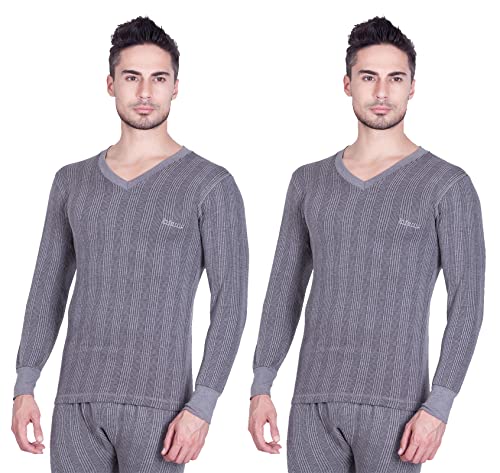 Image of Lux Inferno Men's V - Neck Thermal Vest | Full Sleeves | Regular Fit | Pack of 2|