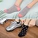 Chalier Cozy 10 Pairs Womens Cotton Socks Soft Ladies Multiple Colors Patterned Original Design Gifts Socks for Womens Girls (Gray White)