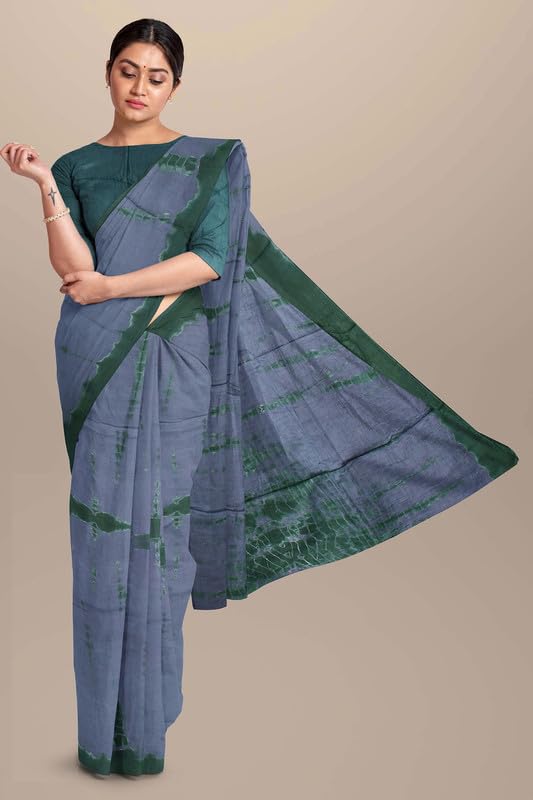 Image of SURAJ INTERNATIONAL Printed Cotton Saree For Women With Blouse Piece | Ideal For Everyday And Office Wear
