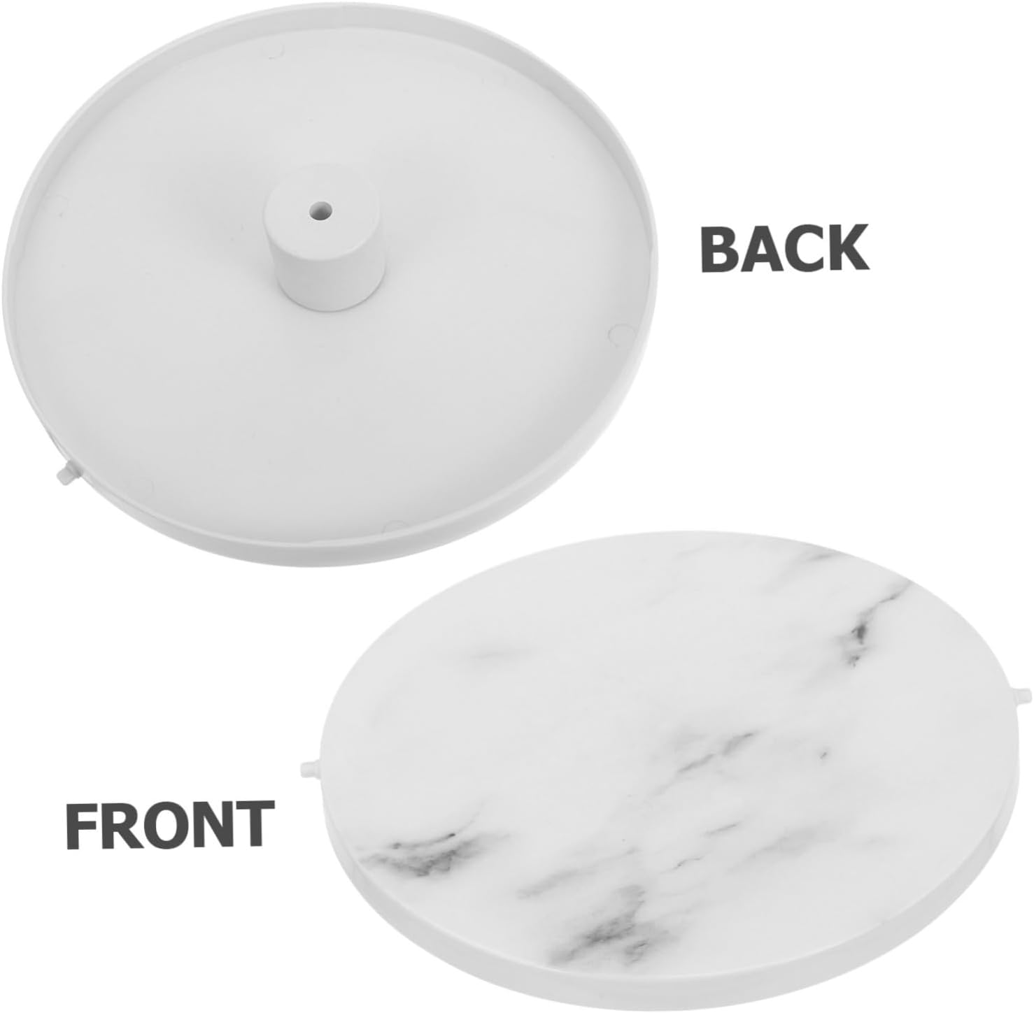 Marble Pattern Trash can Lid Replacement Swing Top Waste Bin Protector for Kitchen and Bathroom Universal Fit 7.48 X 7.48 X 1.18 in 1 pack
