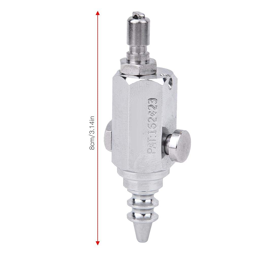 Alomejor 8 cm Professionelle Tauchluftdüse Edelstahl Tauchen Niederdruck Luftpumpe Düse Clip für Wassersport