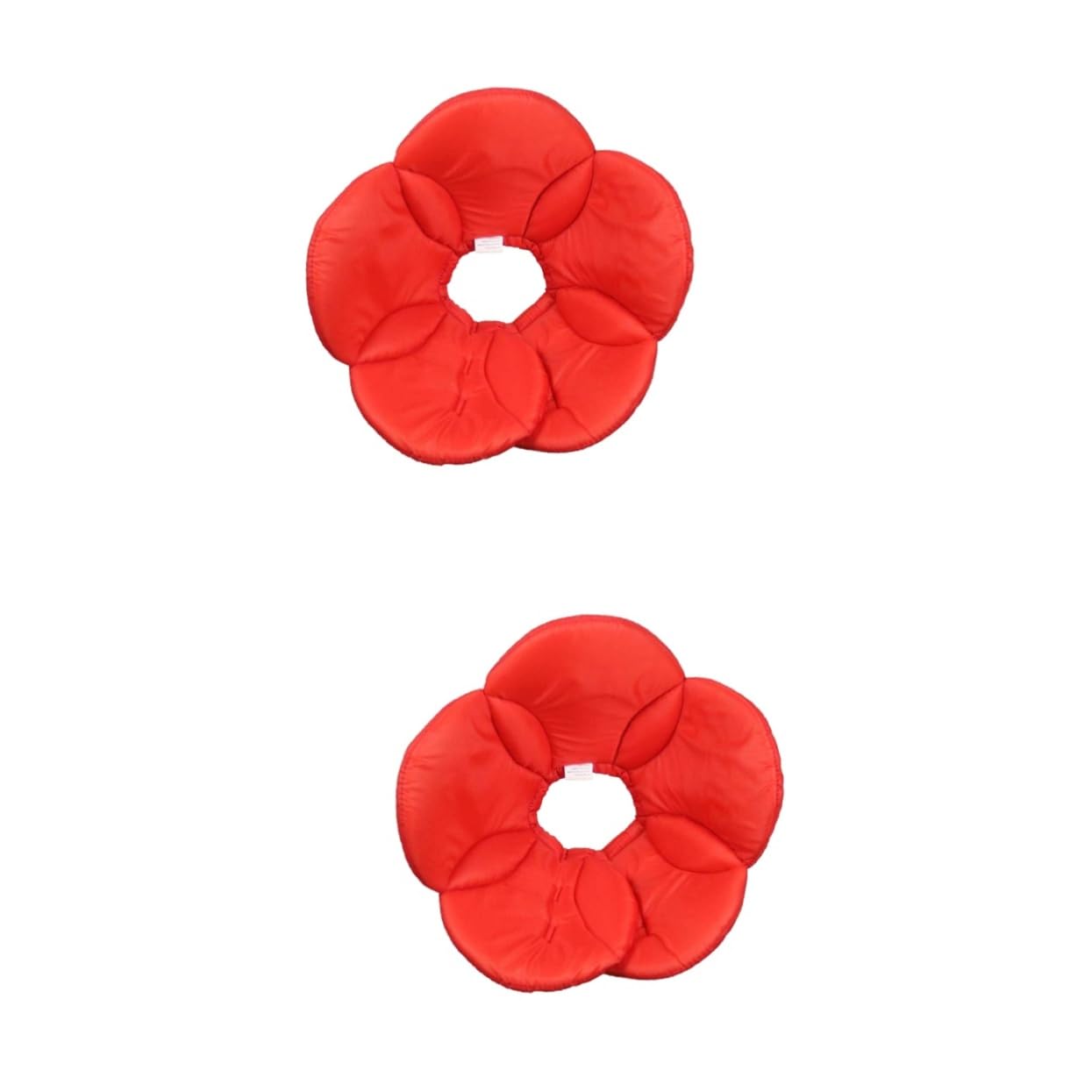 Kisangel 2 Piezas Collar de Mascota de Flor de Esponja Cuello de Mascota Collar de Cono de Perro - Collar antiladridos - Collar Anti-mordeduras Cubierta Protectora Las Flores Rojo