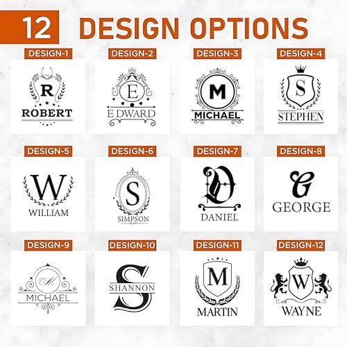 Custom Engraved Monogram Whiskey Decanter Gift Set – 23 oz Liquor/Bourbon Decanter with Glasses, Whiskey Stones & Tongs – Premium Whiskey Gift for Men, Husband, Dad, or Boyfriend - Image 3