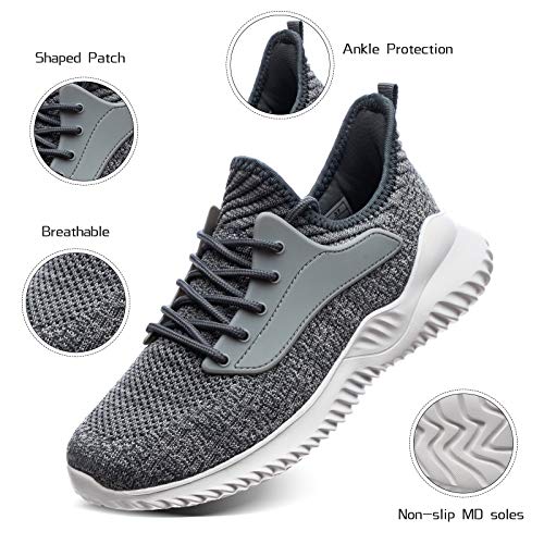 Image of Akk Womens Walking Shoes - Slip On Tennis Running Shoes Memory Foam Lightweight Work Sneakers for Indoor Outdoor Gym