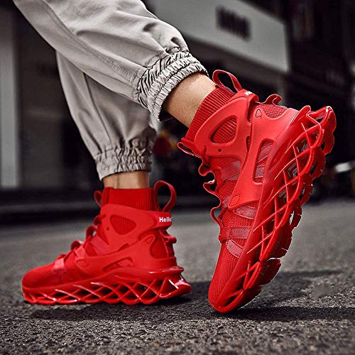Image of Hello MrLin Men's Running Shoes Non Slip Athletic Tennis Walking Blade Type Sneakers Hip Hop