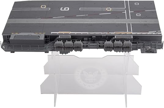 1/72 Scale Nimitz-Class Aircraft Carrier Deck Model A4 Module with Heliport 6 Acrylic Stand Mini Military Scenario Model Aircraft Carrier Model Toy