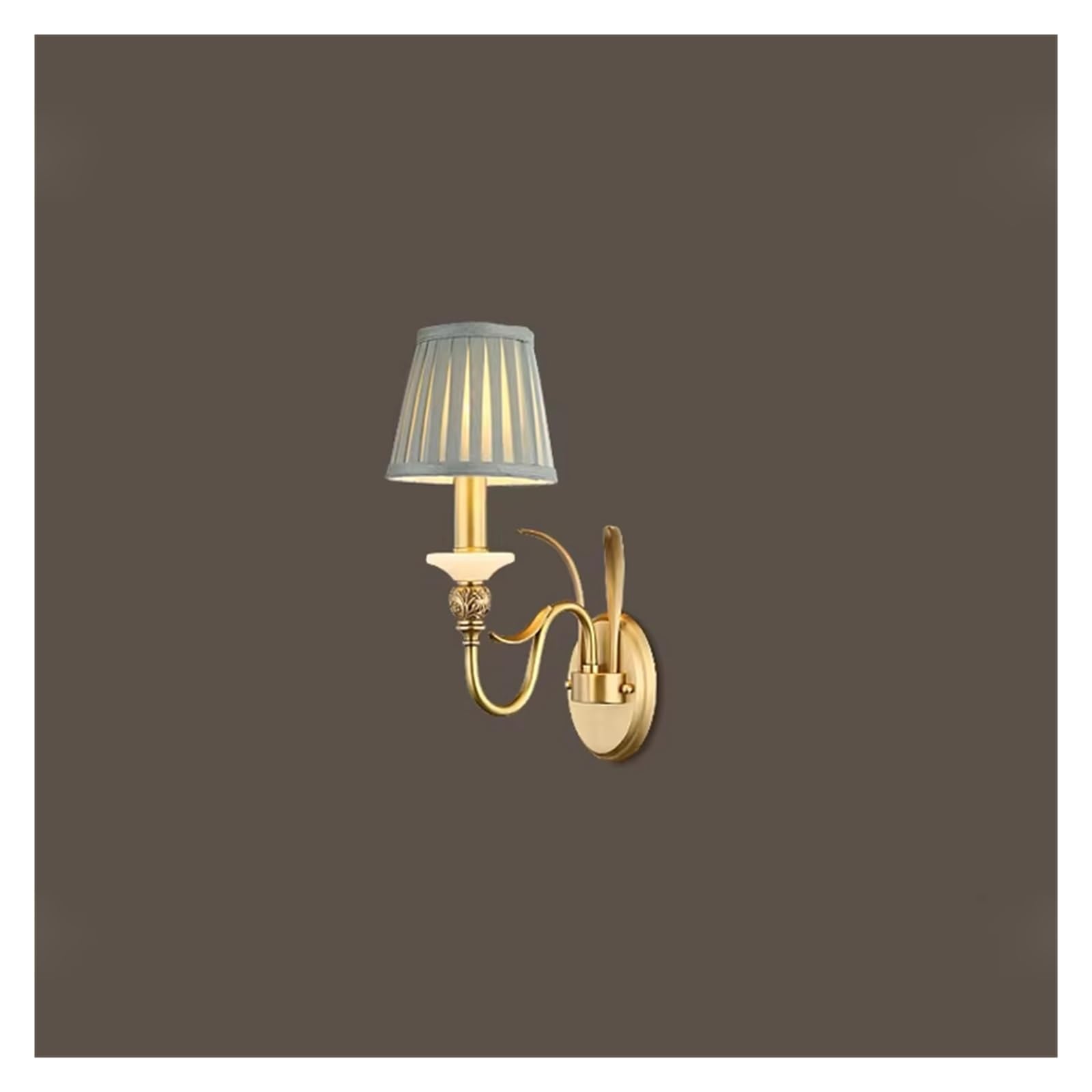 ASerZenith Copper Wall Lamps, Living Room Corridor Staircase Decorative Wall Lamps, Bedroom Bedside Environmental Lamps,Warm White-1-Head