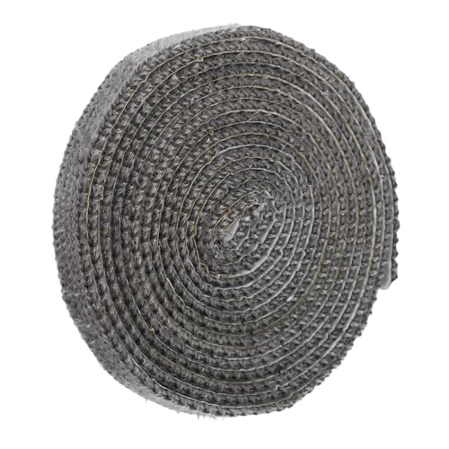 Hemoton High Temperature Self-Adhesive Flat Stove Gasket Tape for Door Insulation Versatile Seal for Fireplace and Heating Equipment Easy Installation Thickness