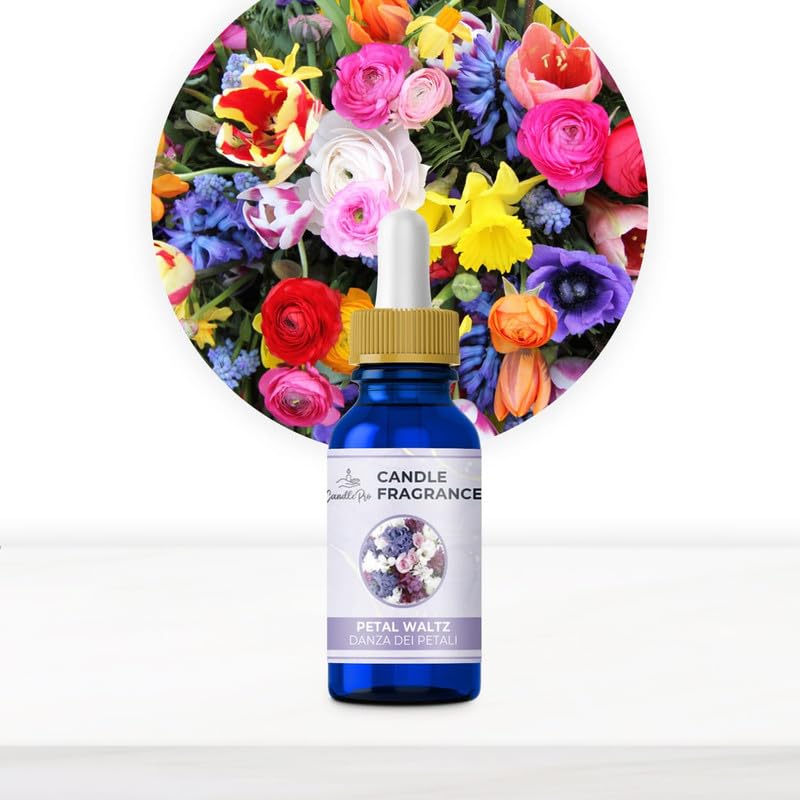 Resin Pro Fragranze per Candele Fai da Te Aromas, Profumo per Candele Fai da Te Durevole e Intenso, Made in Italy, Facili da Utilizzare per Creare la Tua Candela Artigianale (Danza dei Petali)