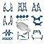 Blue 38pc