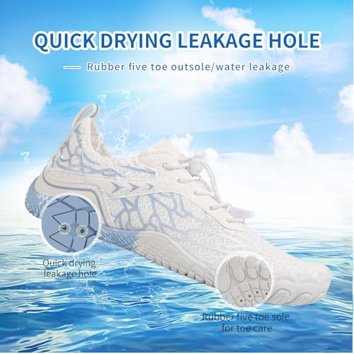 Image of Hike Barefoot Shoes for Womens Men Footwear,Pro Healthy&Non-Slip Water Shoe for Women Men, Wide Toe Running Shoes Boots Sneakers Unisex Designed for Walking,Running&Swimming Yoga, and Water Sports