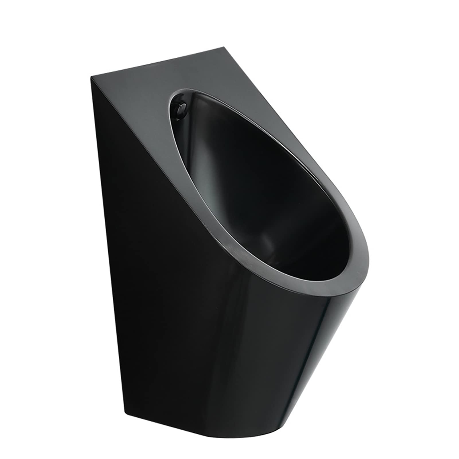 DFEDHF Universal Flushing Stainless Steel Urinal,Infrared Automatic Induction Wall-Mounted Men's Urinal,Bathroom Public Toilet Urinal with Flush Valve,Anti-Odor (Urinal)