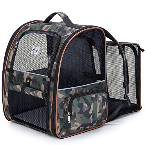 Zaino Trasportino Per Gatti PawHut - Pieghevole, Con Oblò, Cuscino E Tasche, 38x24x38 Cm - Foto 5