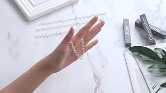 Amazon.com: HOUSWEETY 12 Silver Plated Chain Bracelets Fit