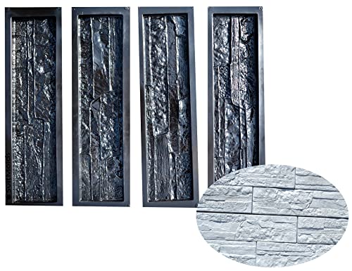 SvitMolds Concrete Molds DIY Set 4 Plastic Molds for Concrete