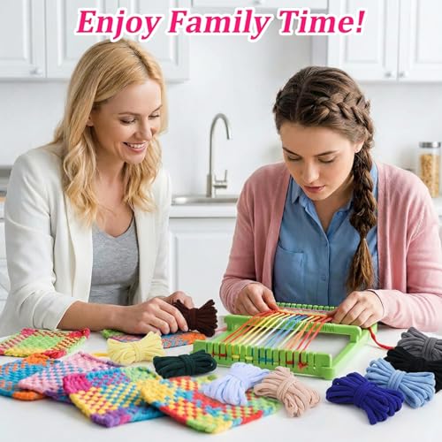 Image of Kifmurase 1000 Pcs Refill Loops for 7 Inch Weaving Loom, Colorful Loom Loops for Potholder Making, Elastic Weaving Loop Craft Flexible Loom DIY Kit Craft Bands for Adults DIY Projects Gifts