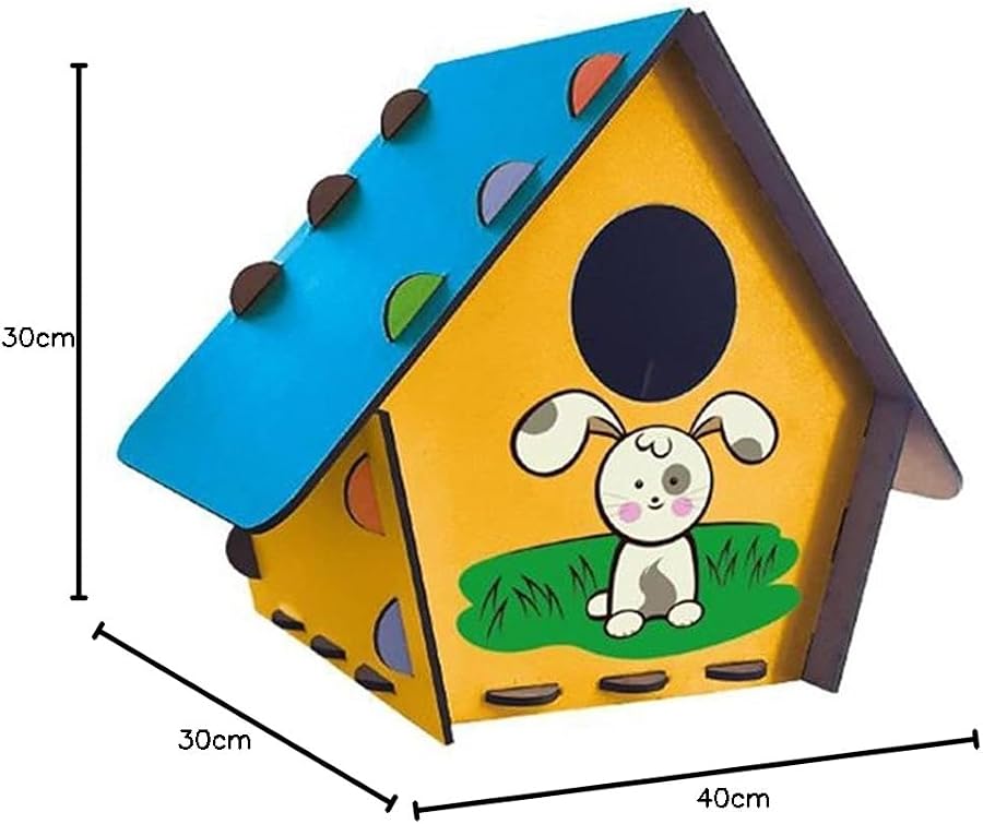 Redka Kumtoys Kuş Evi Ahşap Kuş Evi Ahşap Maket Boyama - Görsel 5