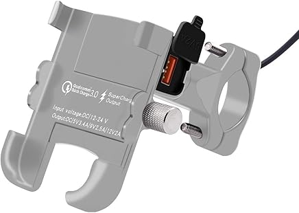 XMAGG? Soporte para Tel?fono Moto Universal Anti Vibraci?n Soporte M?vil Moto de la Rotaci?n de 360 ??? del Cargador del USB iPhone Samsung GPS ATV Scooter Moped XMAGG? Soporte para Tel?fono Moto Universal Anti Vibraci?n Soporte M?vil Moto de la Rotaci?n de 360 ??? del Cargador del USB iPhone Samsung GPS ATV Scooter Moped