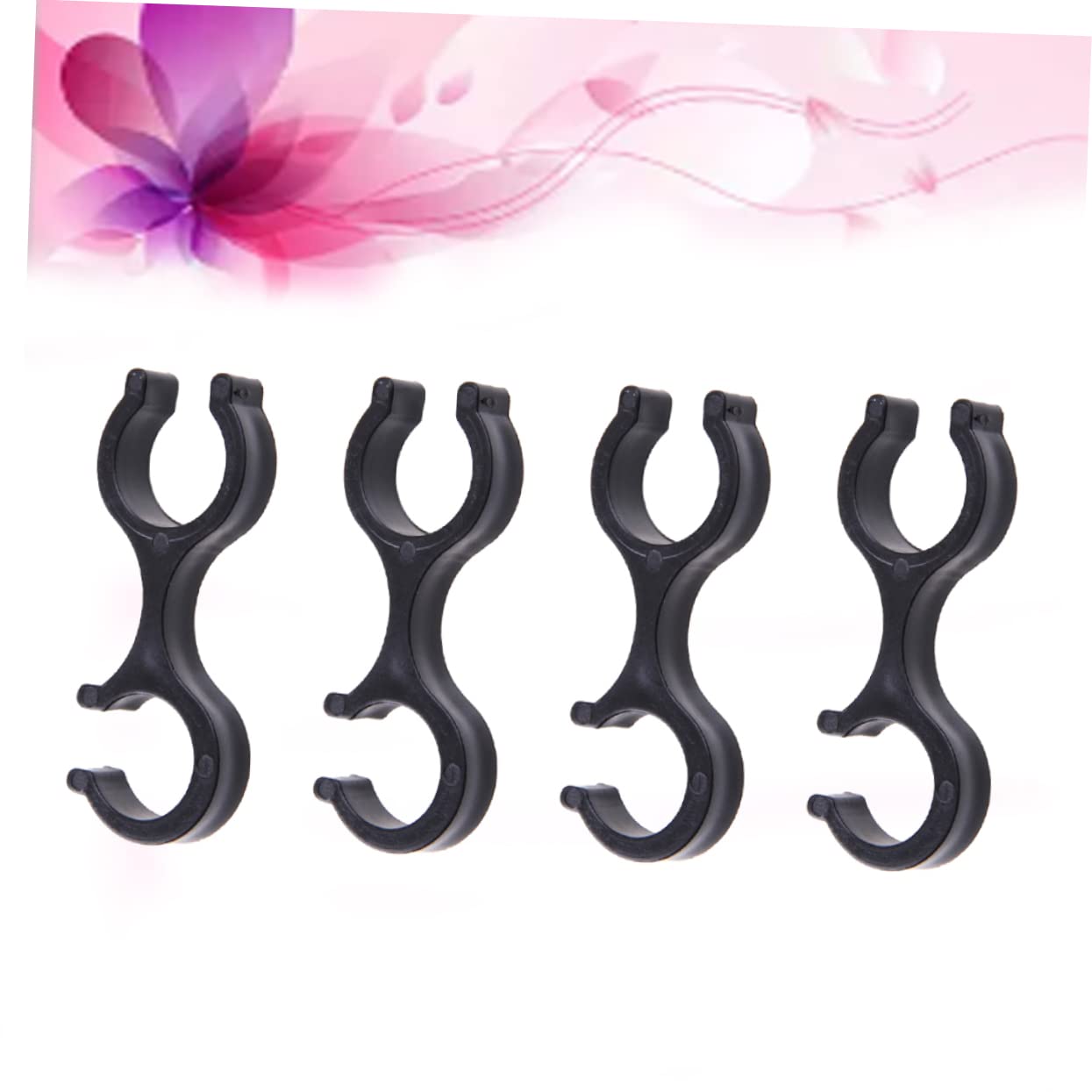 COHEALI 8pcs Walker Accessories: Pole Clamps, Rotatable Clasps, Trekking Pole Clips, Walking Stick Brackets, Alpenstock Storage Cane