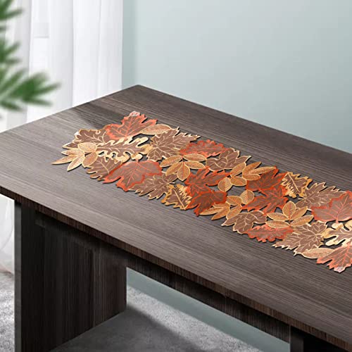 Fallharvesttablerunner13x70cutworkappliqueembroideredleavestablerunnermapleleavestablerunnerforhomekitchendecorationtablerunnerforhalloweenthanksgivingchristmas  Urban Country Home Decor Fall harvest table runner 13×70 cutwork applique embroidered leaves table runner maple leaves table runner for home kitchen decoration table runner for halloween thanksgiving christmas  urban country home decor