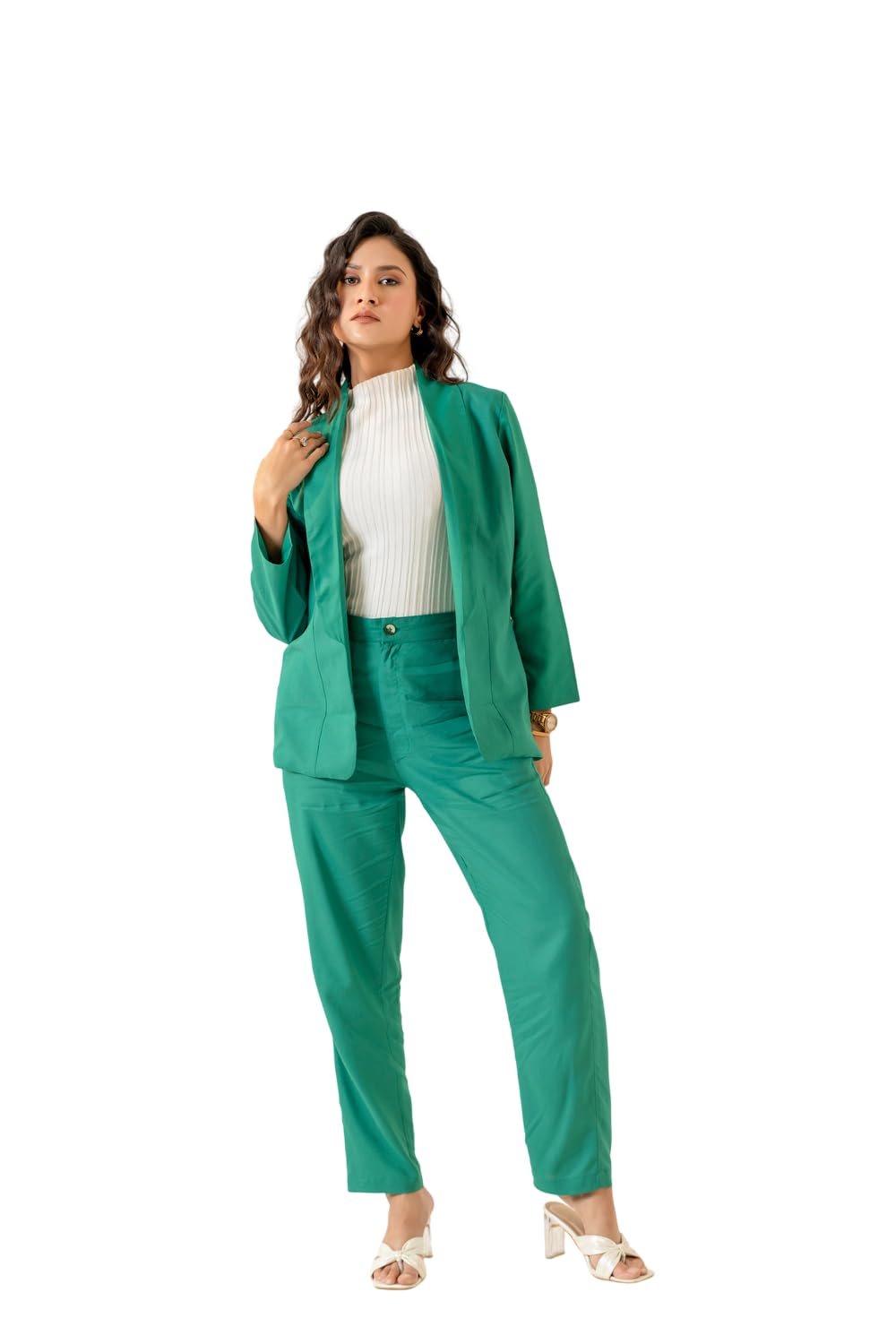 Women Solid Co-ord Set | Casual 2 Piece Set | Summer Outfit | Round Neck | 100% Cotton-image-46
