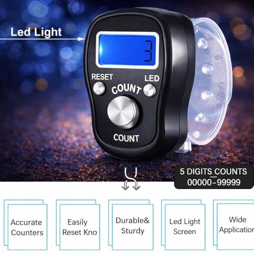 KTRIO Electronic Finger Counter, Digital Tally Counter Pack of 1 - Image 3